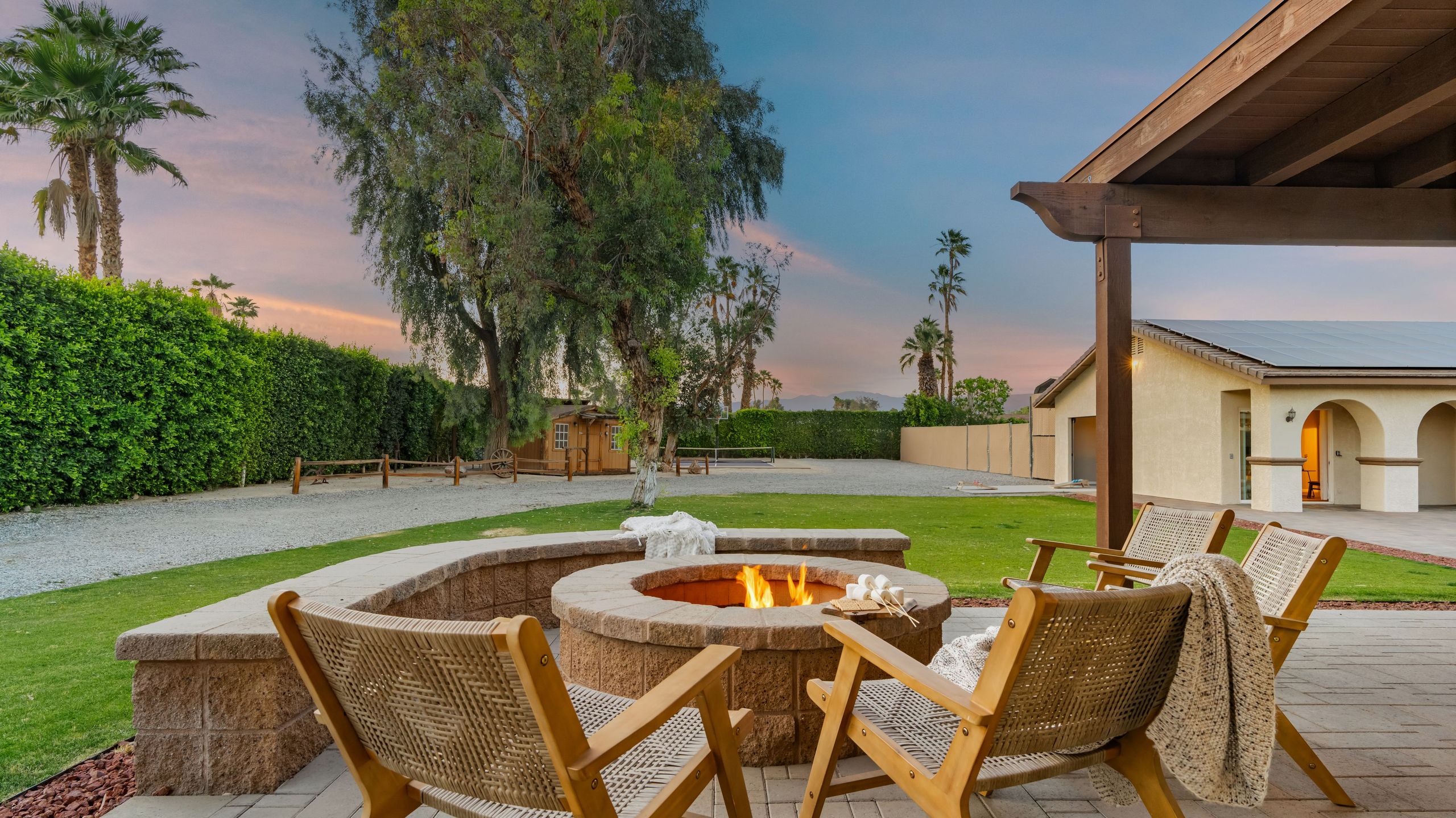 Pool, Sports Court, Game Garage, & Fire Pit | Olivano Ranch | Photo 4