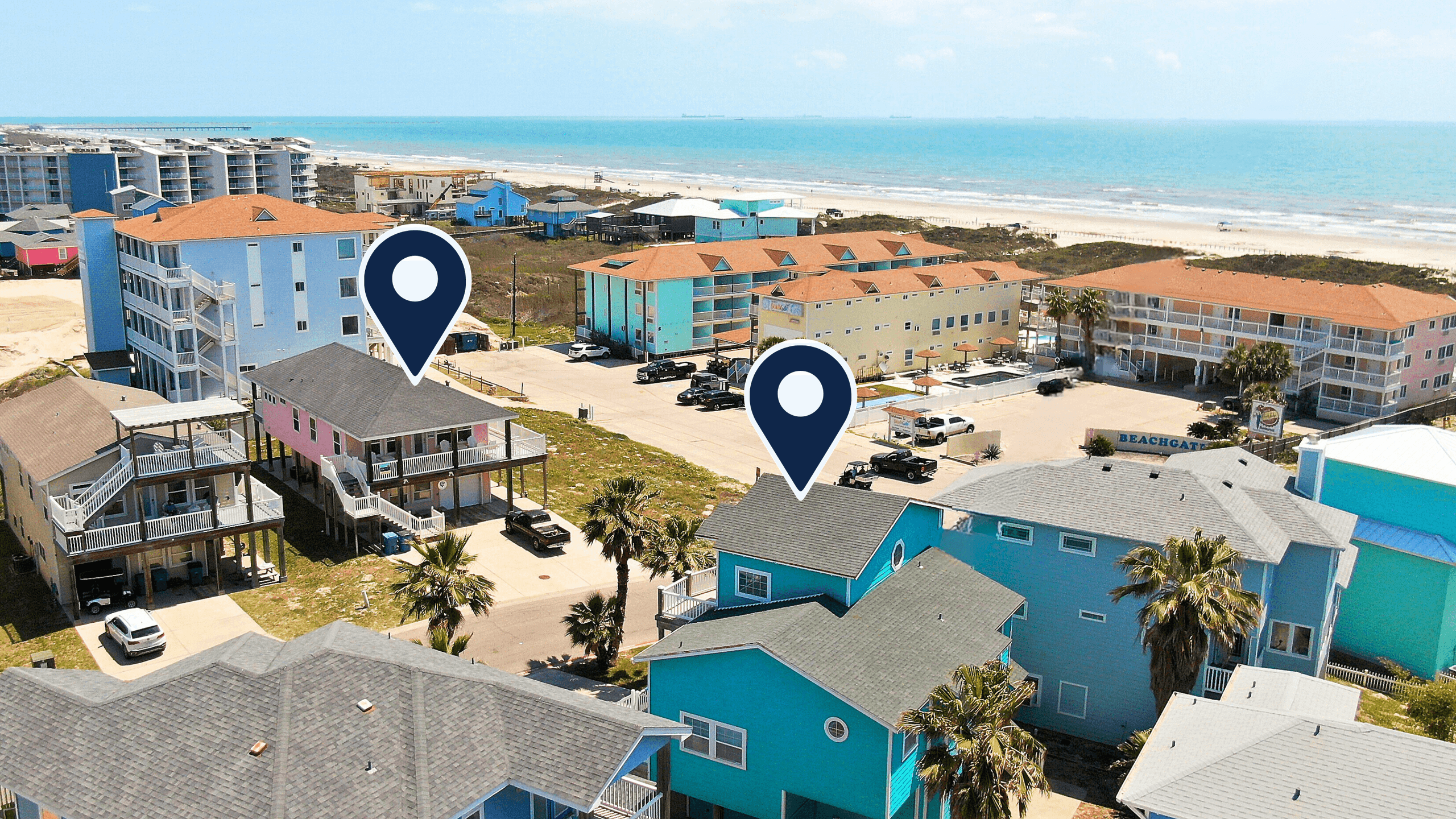 Sleeps 24 | 2 Homes W/ Beach Boardwalk Access & Deck Views | Steps To The Beach - Port Aransas, TX