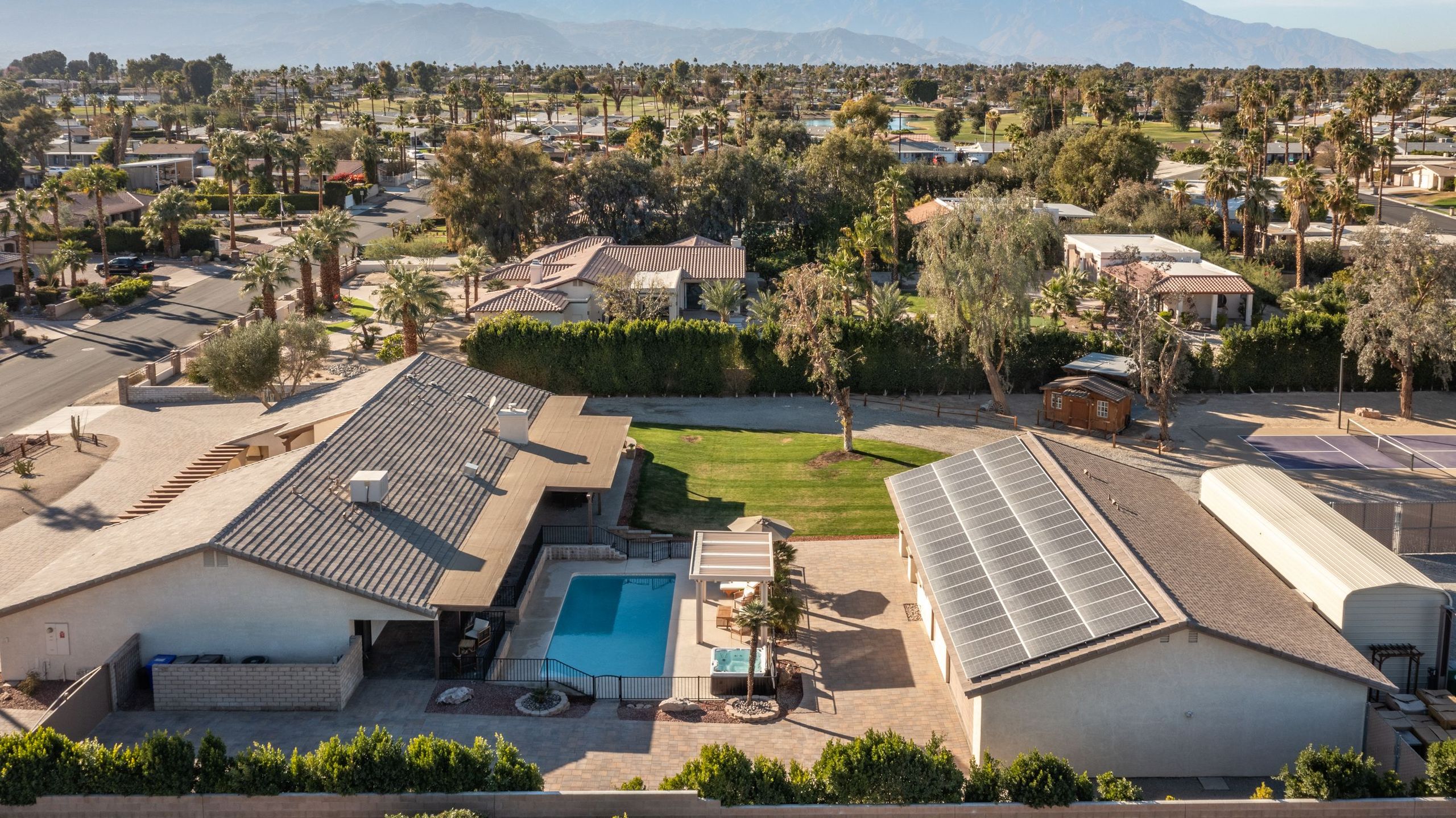 Pool, Sports Court, Game Garage, & Fire Pit | Olivano Ranch | Photo 46